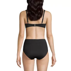 Women's Chlorine Resistant Twist Front Underwire Bikini Swimsuit Top