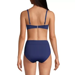 Women's Chlorine Resistant Twist Front Underwire Bikini Swimsuit Top