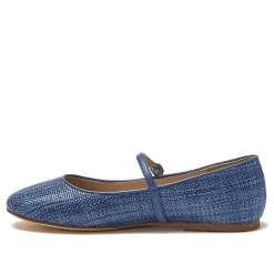 Women's Classic Raffia Mary Jane Flats