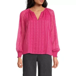 Women's Clip Dot Chiffon Blouse