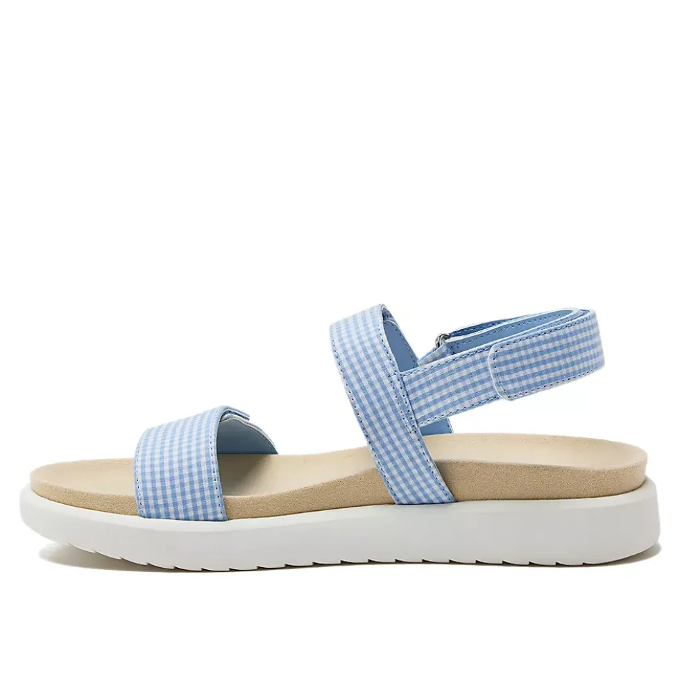 Women's Comfort Adjustable Gingham Sandals