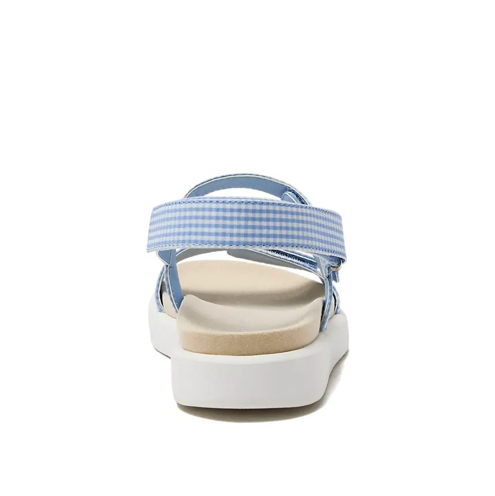 Women's Comfort Adjustable Gingham Sandals