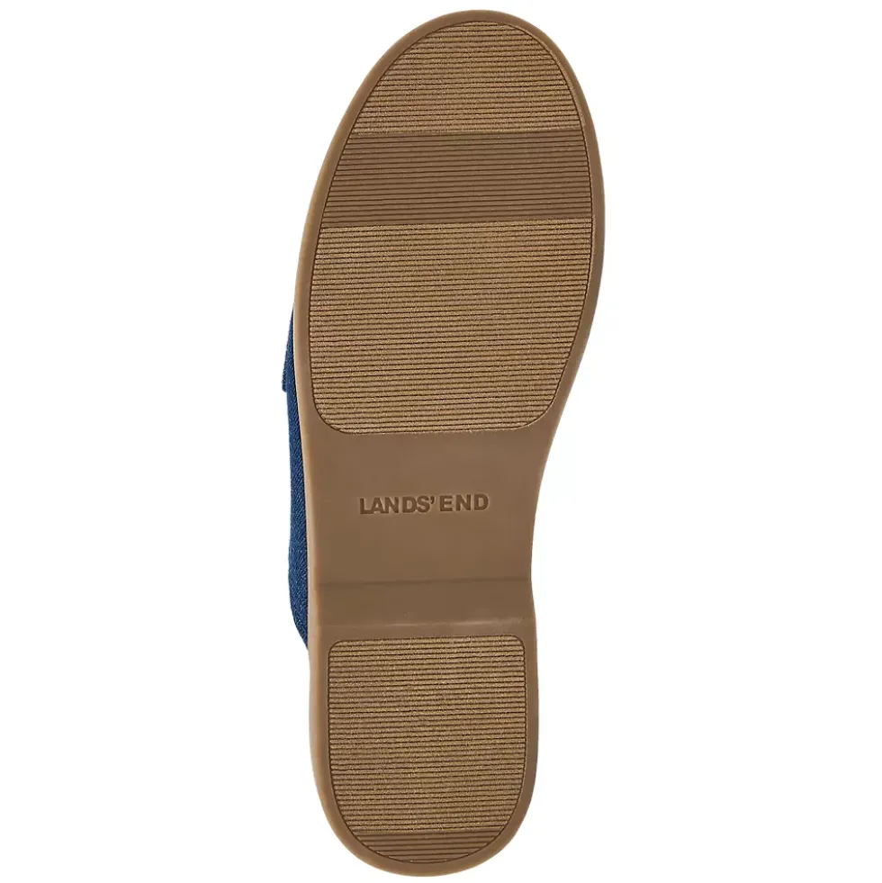 Women's Comfort Slip On Denim Penny Loafer Mules