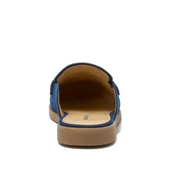 Women's Comfort Slip On Denim Penny Loafer Mules