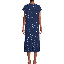 Women's Cooling Cap Sleeve Midi Nightgown