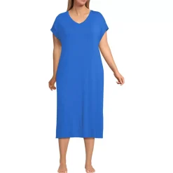 Women's Cooling Cap Sleeve Midi Nightgown
