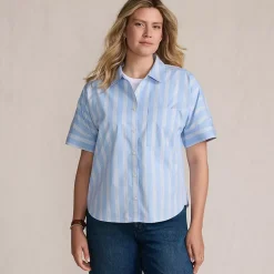 Women's Cooling Elbow Sleeve Button Front Shirt