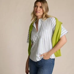 Women's Cooling Elbow Sleeve Button Front Shirt