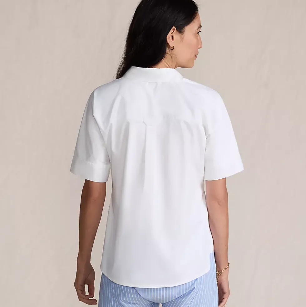 Women's Cooling Elbow Sleeve Button Front Shirt
