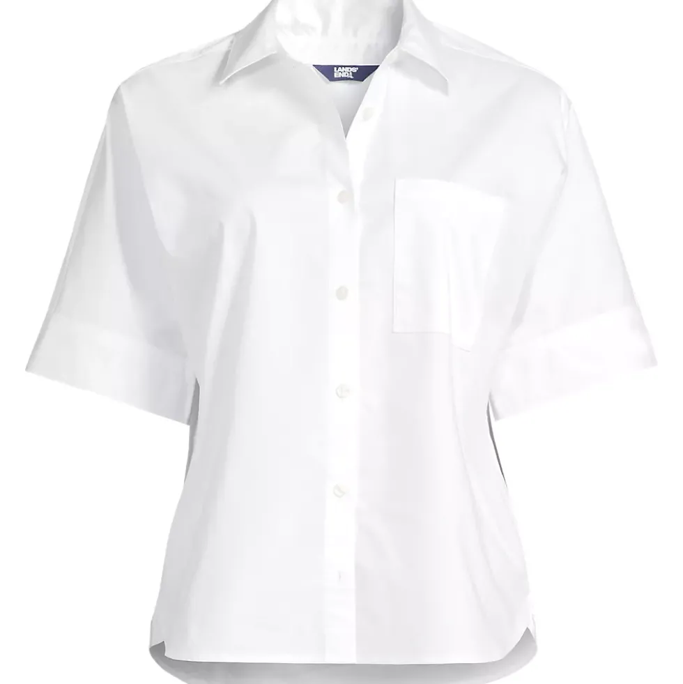 Women's Cooling Elbow Sleeve Button Front Shirt