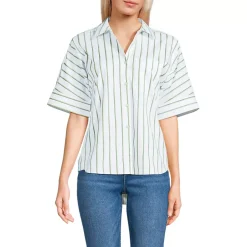 Women's Cooling Elbow Sleeve Button Front Shirt