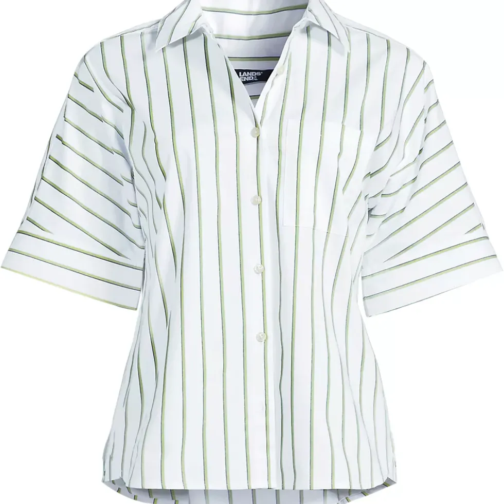 Women's Cooling Elbow Sleeve Button Front Shirt