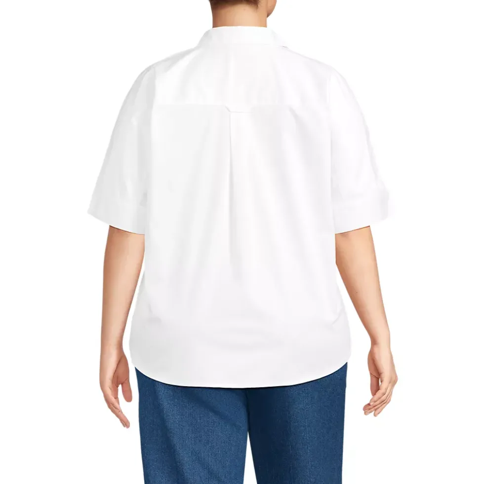 Women's Cooling Elbow Sleeve Button Front Shirt