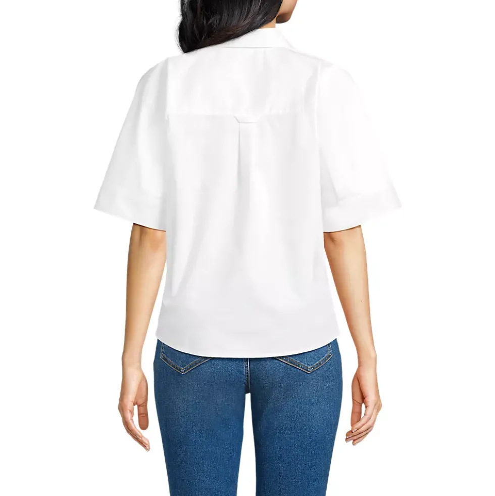 Women's Cooling Elbow Sleeve Button Front Shirt