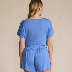 Women's Cooling 2 Piece Pajama Set - Short Sleeve Tee and Shorts