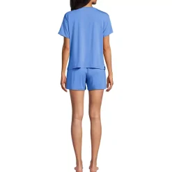Women's Cooling 2 Piece Pajama Set - Short Sleeve Tee and Shorts