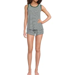 Women's Cooling 3 Piece Pajama Set - Robe Tank and Shorts