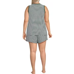Women's Cooling 3 Piece Pajama Set - Robe Tank and Shorts
