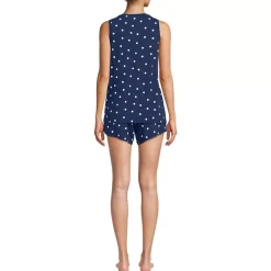 Women's Cooling 3 Piece Pajama Set - Robe Tank and Shorts