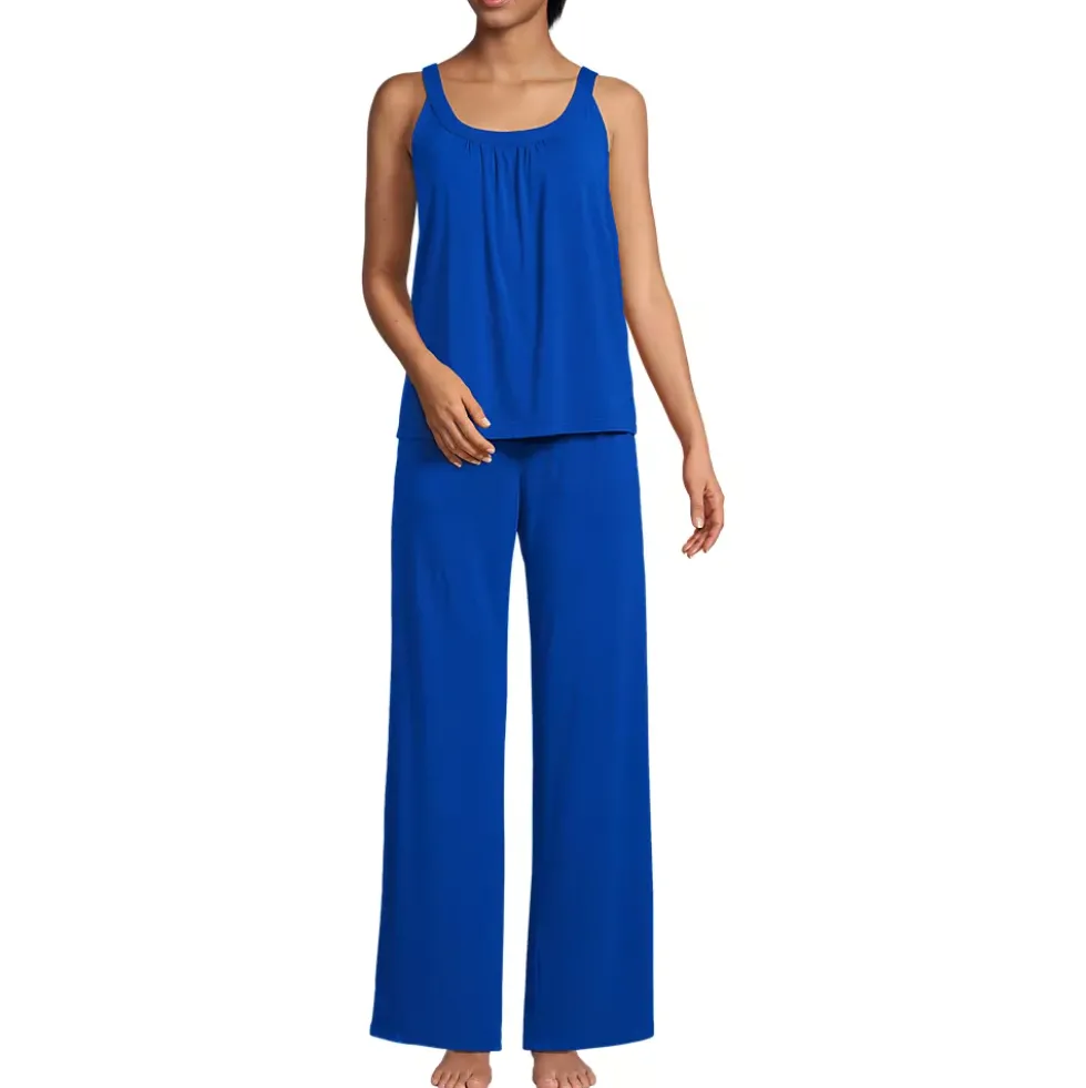 Women's Cooling 2 Piece Pajama Set - Flowy Tank and Pants