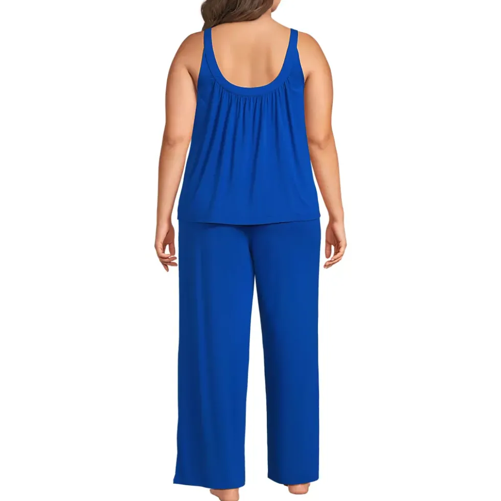 Women's Cooling 2 Piece Pajama Set - Flowy Tank and Pants