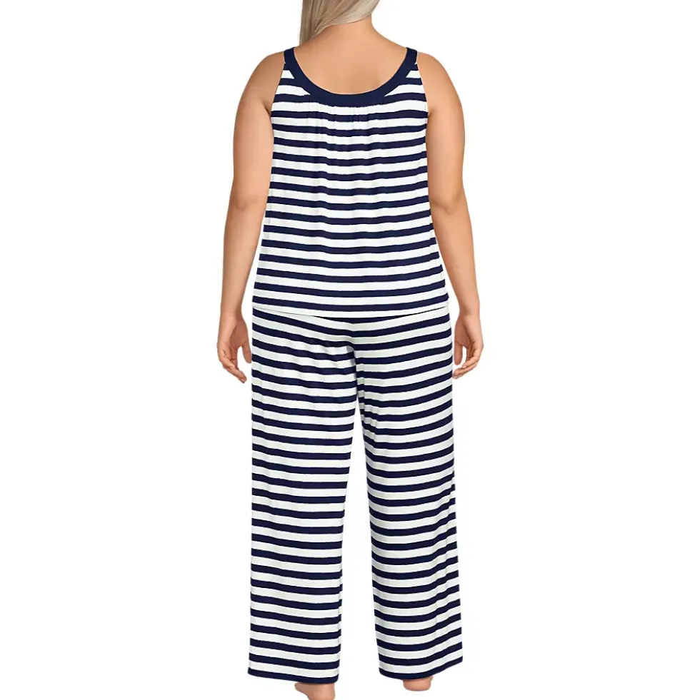 Women's Cooling 2 Piece Pajama Set - Flowy Tank and Pants
