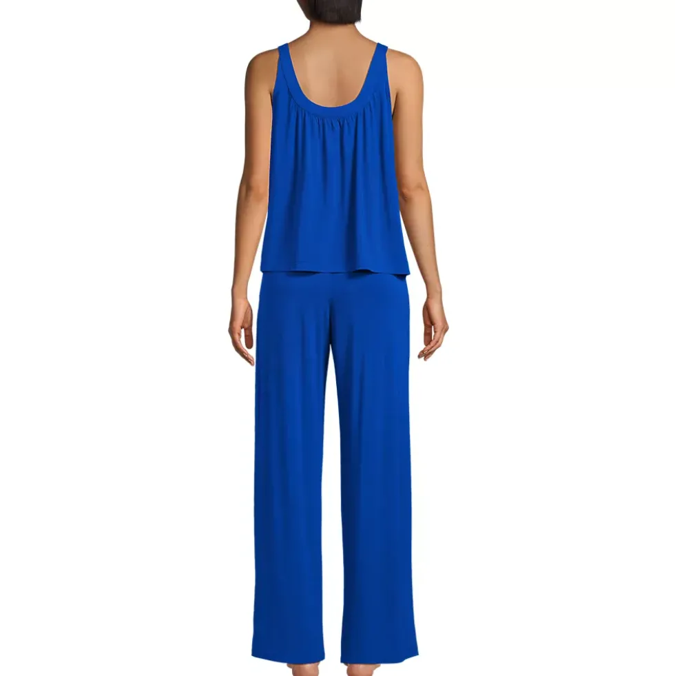Women's Cooling 2 Piece Pajama Set - Flowy Tank and Pants