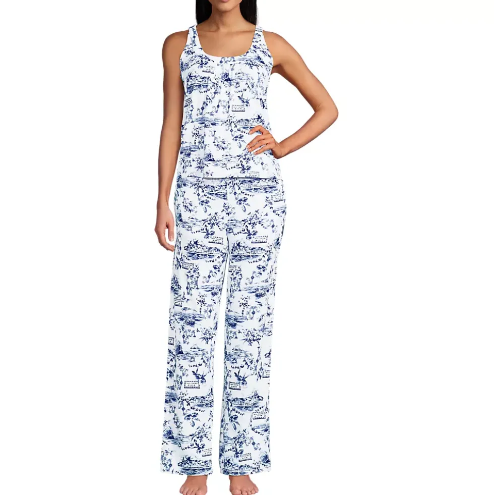 Women's Cooling 2 Piece Pajama Set - Flowy Tank and Pants