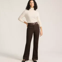Women's Corduroy High Rise Classic Flare Pants