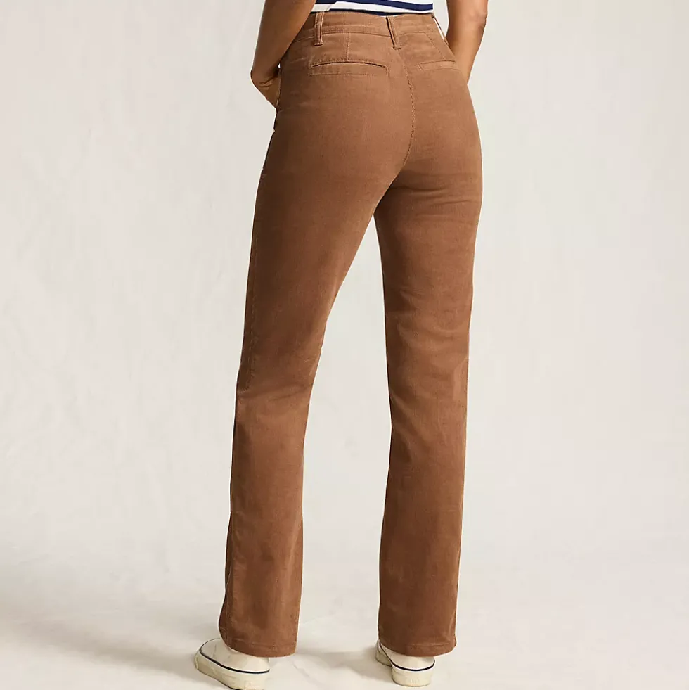 Women's Corduroy High Rise Rail Straight Leg Pants