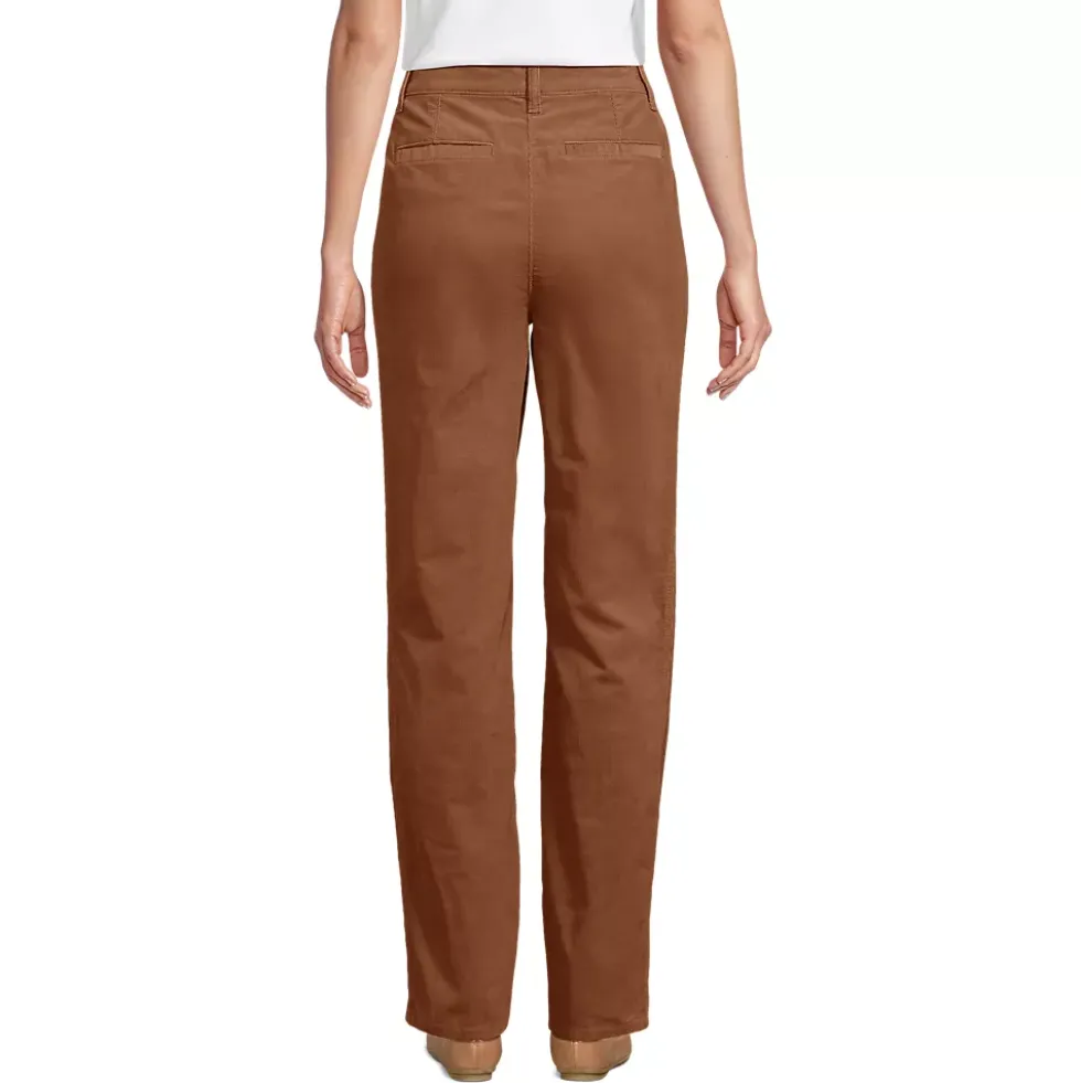Women's Corduroy High Rise Rail Straight Leg Pants