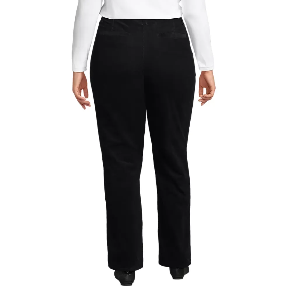 Women's Corduroy High Rise Rail Straight Leg Pants