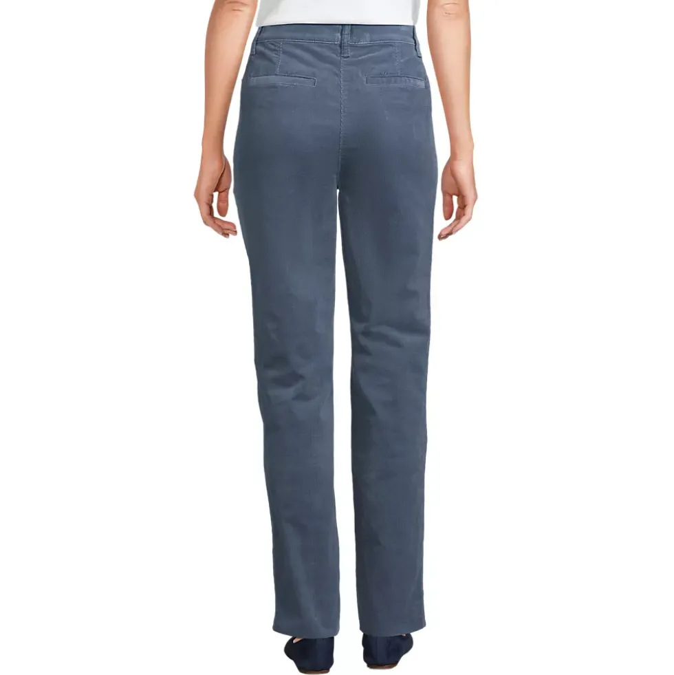 Women's Corduroy High Rise Rail Straight Leg Pants