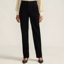 Women's Corduroy High Rise Rail Straight Leg Pants