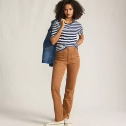 Women's Corduroy High Rise Rail Straight Leg Pants