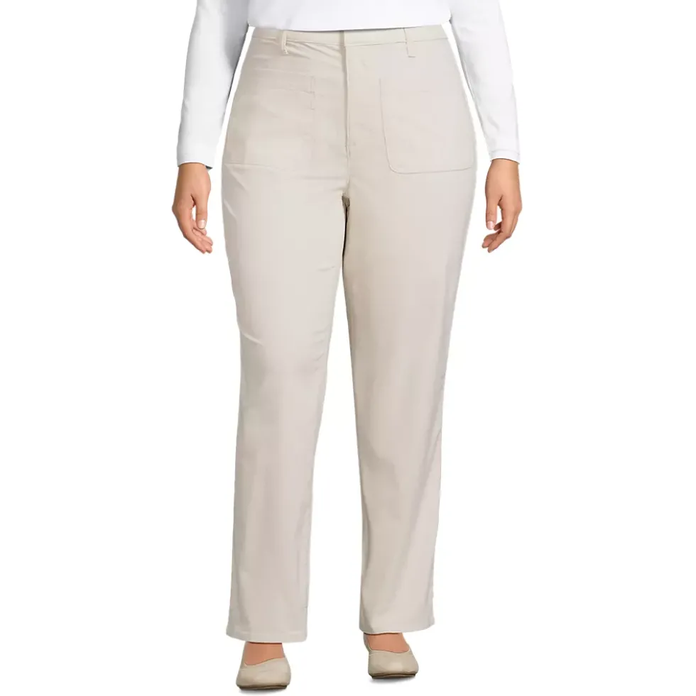 Women's Corduroy High Rise Rail Straight Leg Pants