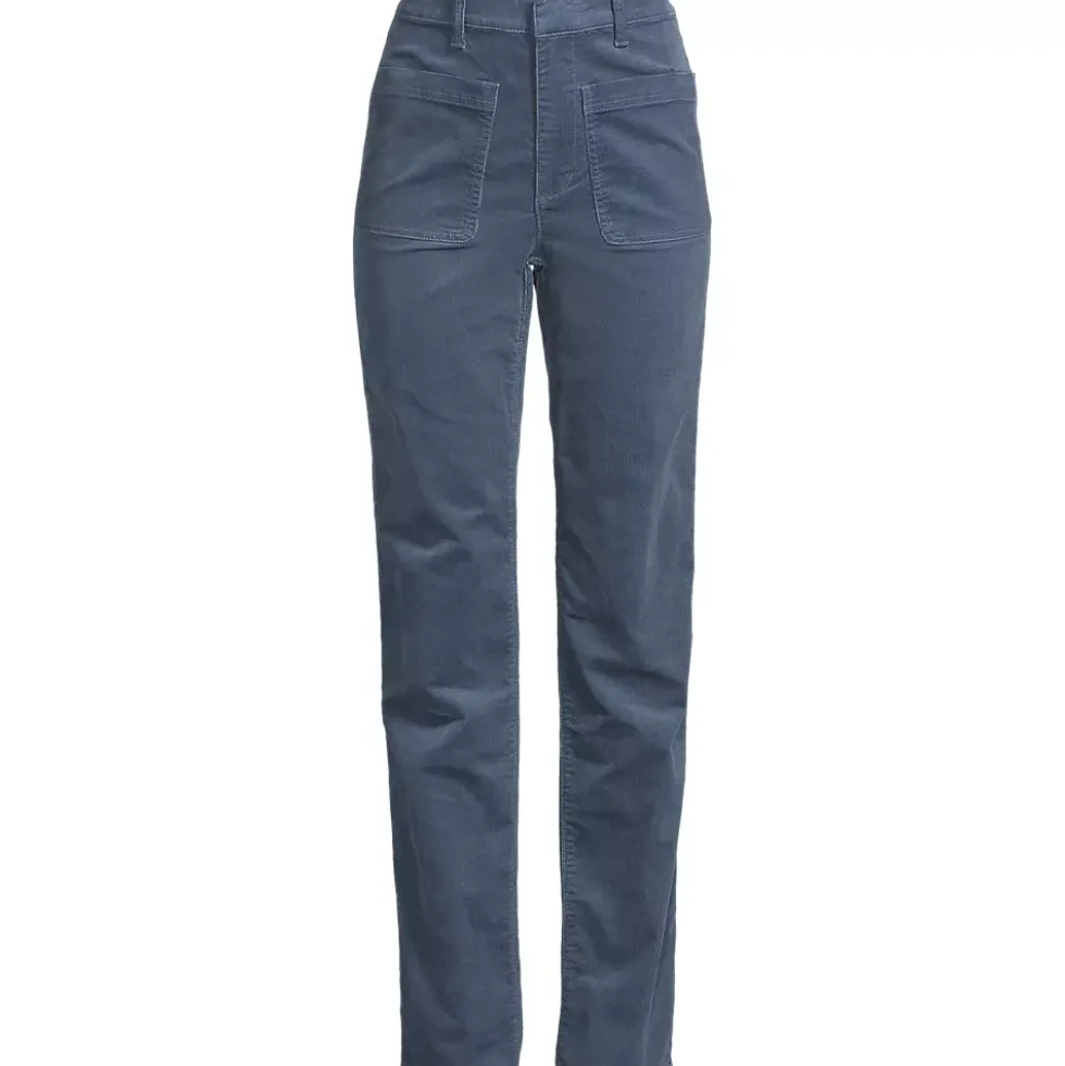 Women's Corduroy High Rise Rail Straight Leg Pants
