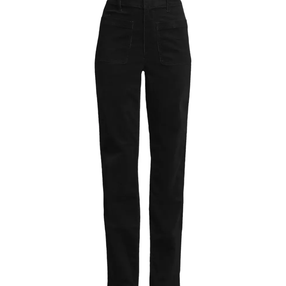 Women's Corduroy High Rise Rail Straight Leg Pants