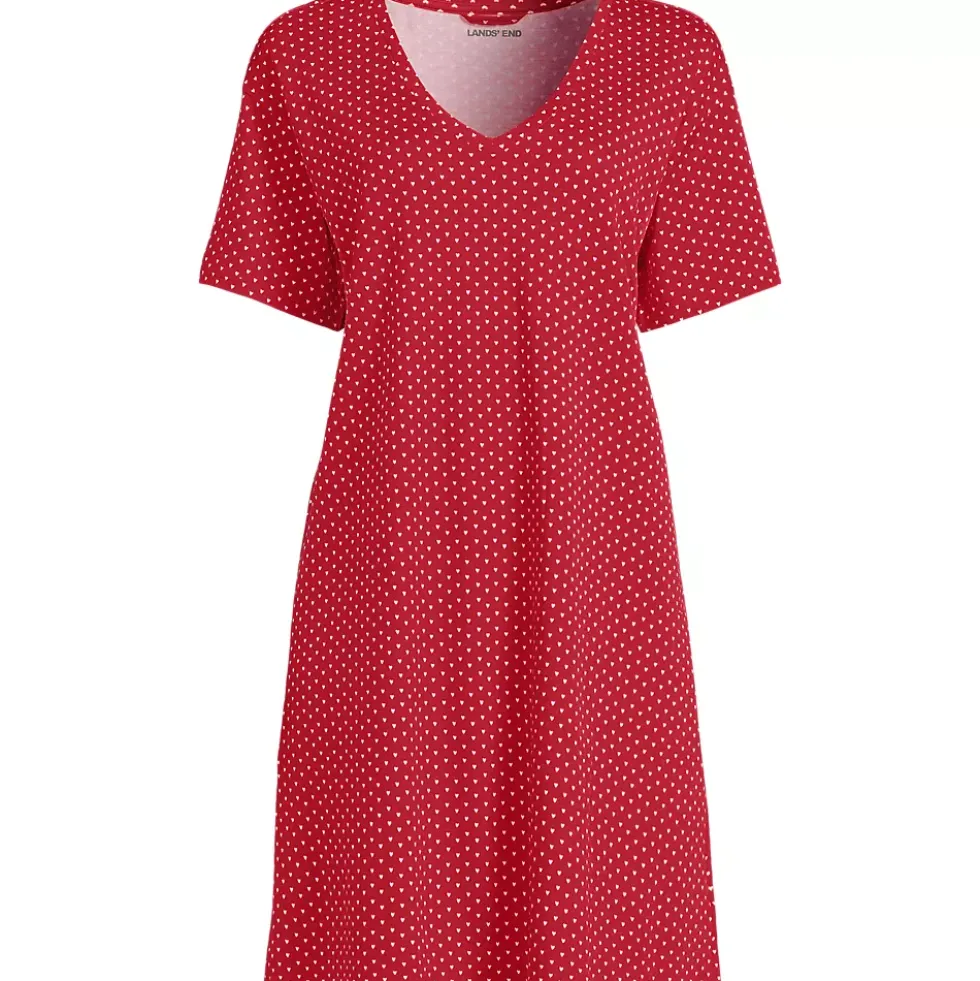 Women's Cotton Interlock Relaxed Above the Knee Nightgown