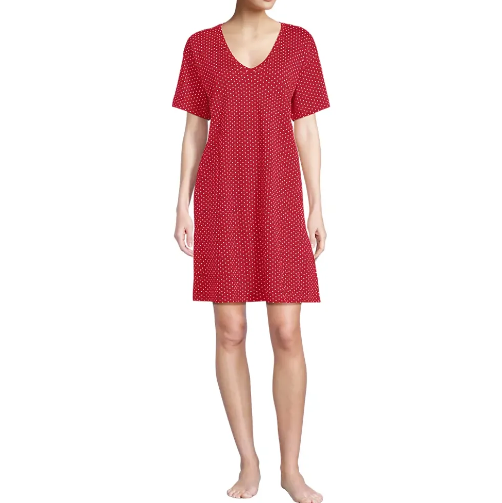 Women's Cotton Interlock Relaxed Above the Knee Nightgown