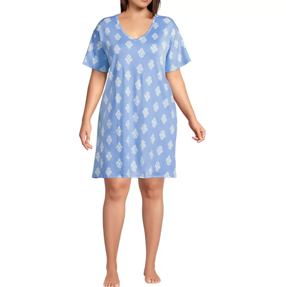 Women's Cotton Interlock Relaxed Above the Knee Nightgown