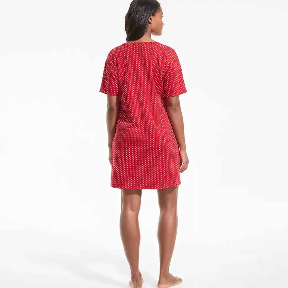 Women's Cotton Interlock Relaxed Above the Knee Nightgown