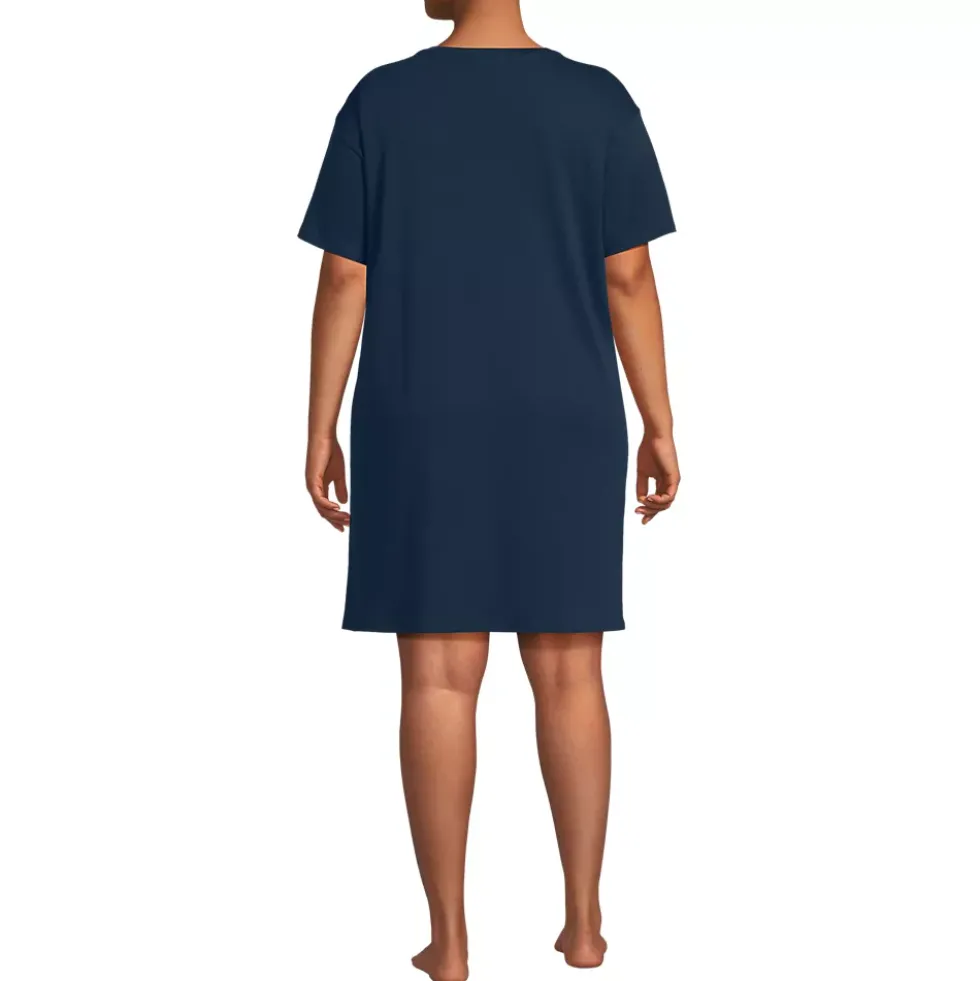 Women's Cotton Interlock Relaxed Above the Knee Nightgown