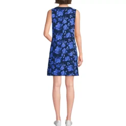 Women's Cotton Jersey Notch Neck Dress