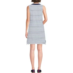 Women's Cotton Jersey Notch Neck Dress