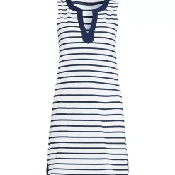 Women's Cotton Jersey Notch Neck Dress