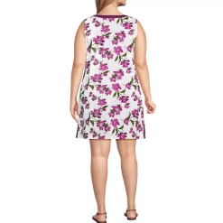 Women's Cotton Jersey Notch Neck Dress