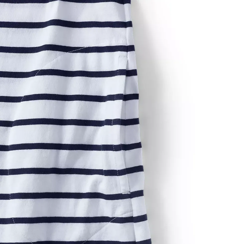 Women's Cotton Jersey Notch Neck Dress