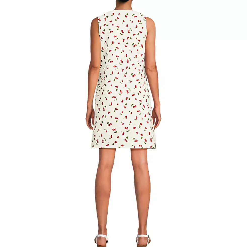 Women's Cotton Jersey Notch Neck Dress