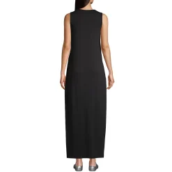 Women's Cotton Jersey Sleeveless Swim Cover-up Maxi Dress